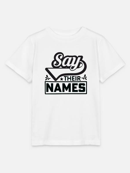 Say their Names - Stanley/Stella Kinder T-Shirt MINI CREATOR  - Weiß