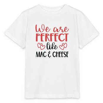 Nous sommes parfaits comme Mac & Cheese - T-shirt bio MINI CREATOR Stanley/Stella Enfant - blanc - Devant - Maike (125cm)