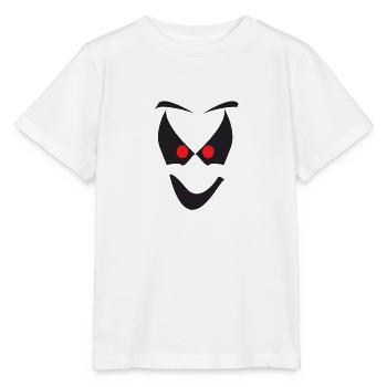 Weißes Halloween Geistergesicht - Stanley/Stella Kinder T-Shirt MINI CREATOR  - Weiß - Vorne - Maike (125cm)