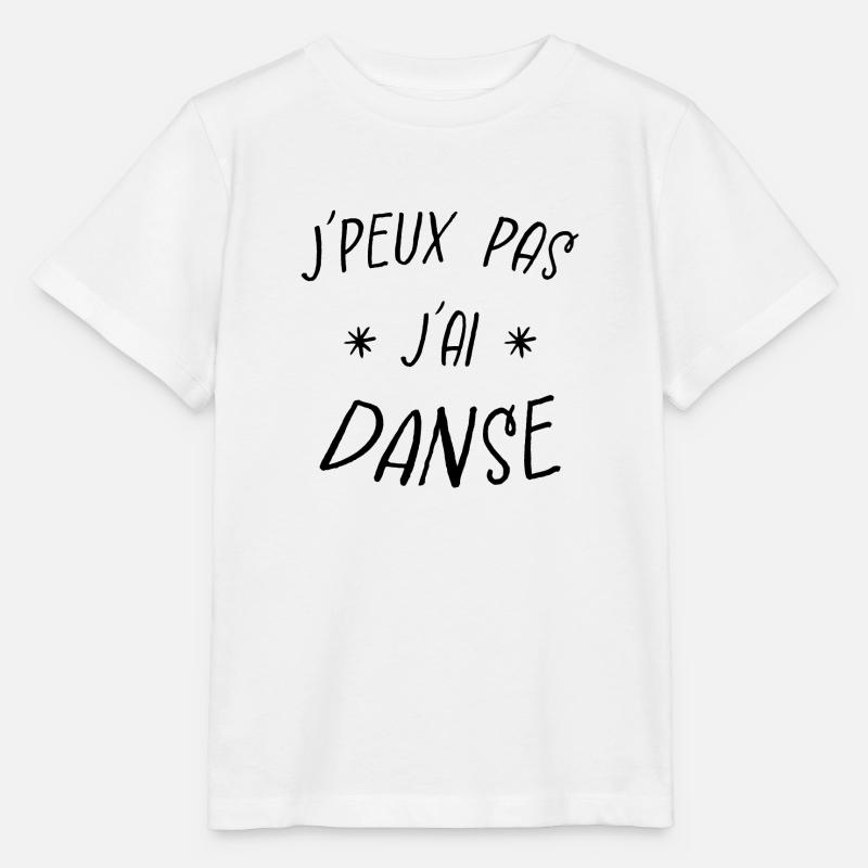 j'peux pas j'ai danse - T-shirt bio MINI CREATOR Stanley/Stella Enfant - blanc