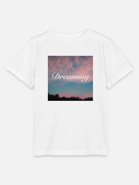 Dreaming between clouds - Stanley/Stella Kinder T-Shirt MINI CREATOR  - Weiß