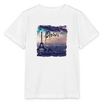Paris Eiffel Tower Casual Style - Stanley/Stella MINI CREATOR Kids’ T-Shirt - white - Front - Maike (125cm)
