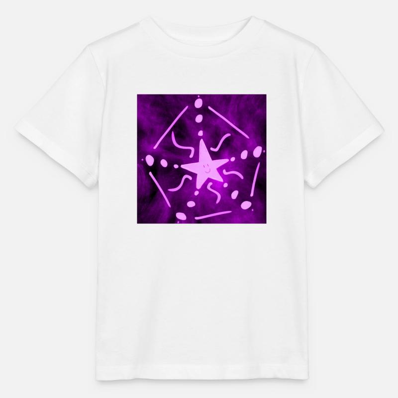 ÉTOILE POURPRE - T-shirt bio MINI CREATOR Stanley/Stella Enfant - blanc