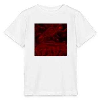 PAYSAGE NOCTURNE ROUGE - T-shirt bio MINI CREATOR Stanley/Stella Enfant - blanc - Devant - Maike (125cm)