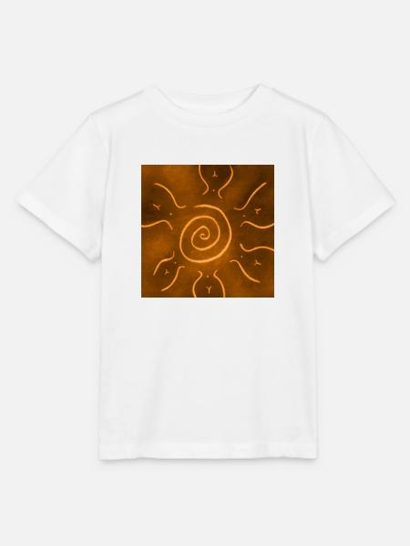 ORANGE SONNE - Stanley/Stella Kinder T-Shirt MINI CREATOR - Weiß