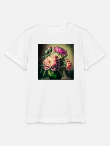 Floral Design 12 - Stanley/Stella Kinder T-Shirt MINI CREATOR - Weiß