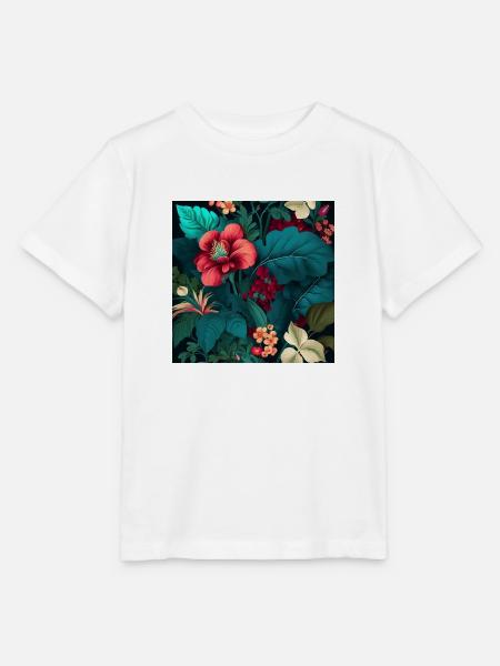 Floral Design 20 - Stanley/Stella Kinder T-Shirt MINI CREATOR - Weiß