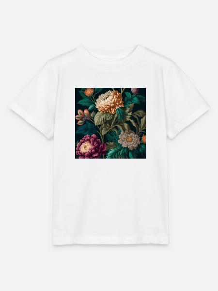 Floral Design 19 - Stanley/Stella Kinder T-Shirt MINI CREATOR  - Weiß