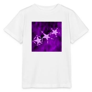 TROIS ÉTOILES VIOLET - T-shirt bio MINI CREATOR Stanley/Stella Enfant - blanc - Devant - Maike (125cm)