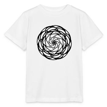 Rundes Mandala-Muster - Stanley/Stella Kinder T-Shirt MINI CREATOR  - Weiß - Vorne - Maike (125cm)