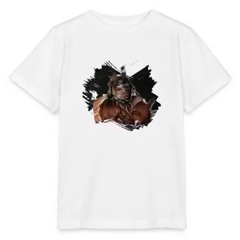 Krampus Percht Devil 2323 - T-shirt bio MINI CREATOR Stanley/Stella Enfant - blanc - Devant - Maike (125cm)