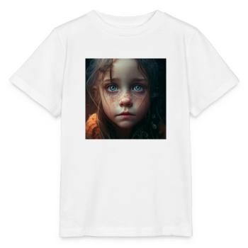Trauriges Kind - Stanley/Stella Kinder T-Shirt MINI CREATOR  - Weiß - Vorne - Maike (125cm)