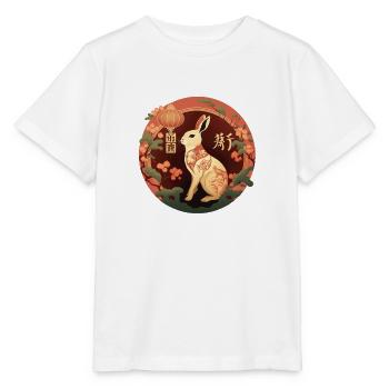 Lapin style asiatique - T-shirt bio MINI CREATOR Stanley/Stella Enfant - blanc - Devant - Maike (125cm)
