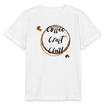 Kaffee - Stanley/Stella Kinder T-Shirt MINI CREATOR  - Weiß - Vorne - Maike (125cm)