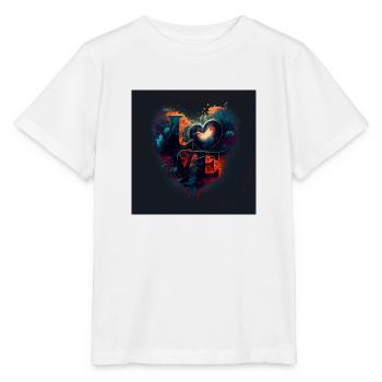 Trendy Valentine's Day illustration - Stanley/Stella MINI CREATOR Kids’ T-Shirt - white - Front - Maike (125cm)