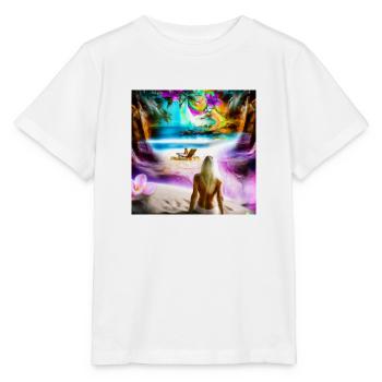 JD Star Artwork No.5 - T-shirt bio MINI CREATOR Stanley/Stella Enfant - blanc - Devant - Maike (125cm)