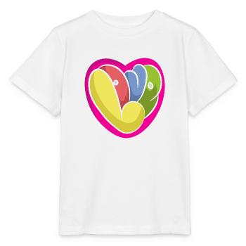 Love Heart - Stanley/Stella MINI CREATOR Kids’ T-Shirt - white - Front - Maike (125cm)