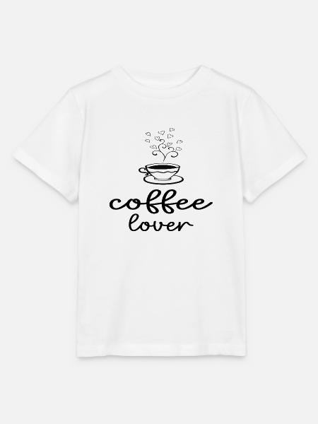 Coffee Lover - Stanley/Stella Kinder T-Shirt MINI CREATOR - Weiß