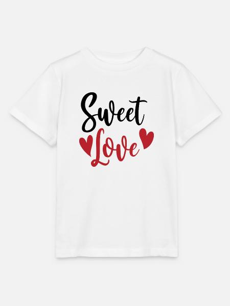 Sweet Love - Stanley/Stella Kinder T-Shirt MINI CREATOR - Weiß