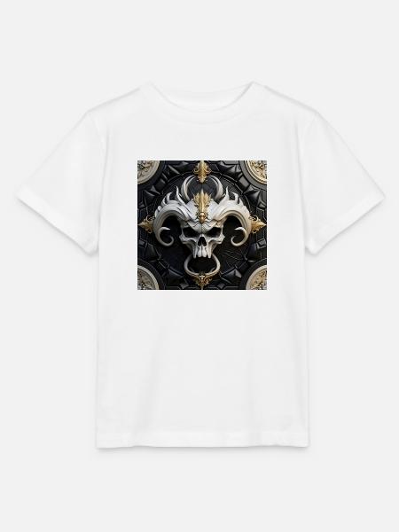 Totenkopftür - Stanley/Stella Kinder T-Shirt MINI CREATOR - Weiß