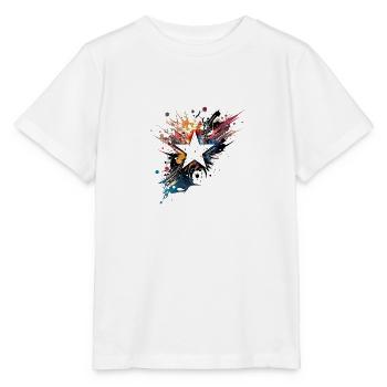 Star and colors in water - Stanley/Stella MINI CREATOR Kids’ T-Shirt - white - Front - Maike (125cm)