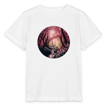 Kirschblütenwald - Stanley/Stella Kinder T-Shirt MINI CREATOR  - Weiß - Vorne - Maike (125cm)