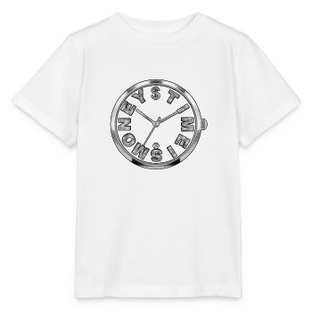Zeit ist Geld - Stanley/Stella Kinder T-Shirt MINI CREATOR  - Weiß - Vorne - Maike (125cm)