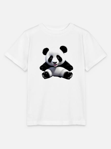 Baby-Panda - Stanley/Stella Kinder T-Shirt MINI CREATOR - Weiß
