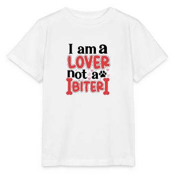 Je suis un amant, pas un mordeur - T-shirt bio MINI CREATOR Stanley/Stella Enfant - blanc - Devant - Maike (125cm)