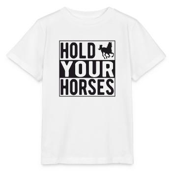 Hold your Horses - Stanley/Stella Kinder T-Shirt MINI CREATOR  - Weiß - Vorne - Maike (125cm)