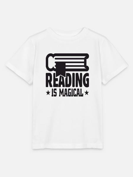 Reading is Magical - Stanley/Stella Kinder T-Shirt MINI CREATOR  - Weiß