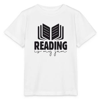 Reading is my Jam - Stanley/Stella MINI CREATOR Kids’ T-Shirt - white - Front - Maike (125cm)