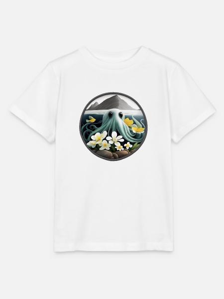 Tintenfisch - Stanley/Stella Kinder T-Shirt MINI CREATOR - Weiß