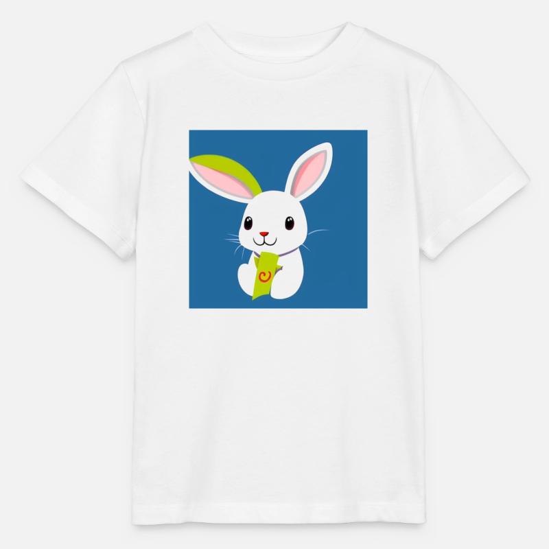 Rabbit Design - Stanley/Stella MINI CREATOR Kids’ T-Shirt - white