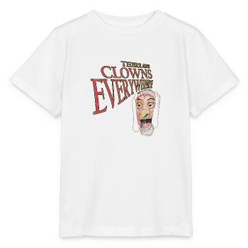 Des clowns partout - T-shirt bio MINI CREATOR Stanley/Stella Enfant - blanc - Devant - Maike (125cm)