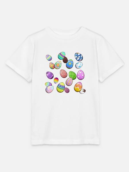 Easter Eggs Muster - Stanley/Stella Kinder T-Shirt MINI CREATOR - Weiß