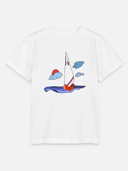 Segelboot - Stanley/Stella Kinder T-Shirt MINI CREATOR - Weiß