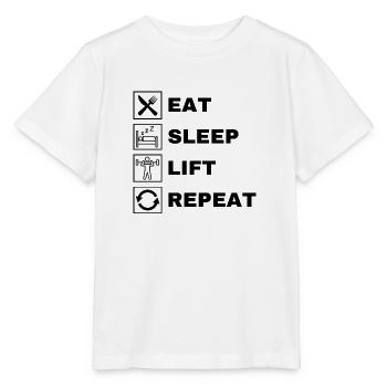 Manger Sommeil Lift Répéter - T-shirt bio MINI CREATOR Stanley/Stella Enfant - blanc - Devant - Maike (125cm)