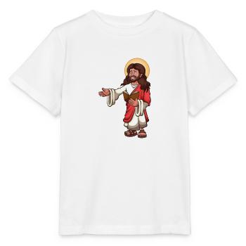 Jesus Christus - Stanley/Stella Kinder T-Shirt MINI CREATOR  - Weiß - Vorne - Maike (125cm)