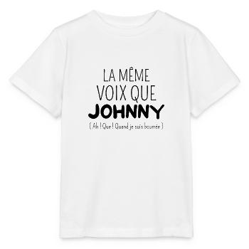 Même voix que Johnny - T-shirt bio MINI CREATOR Stanley/Stella Enfant - blanc - Devant - Maike (125cm)