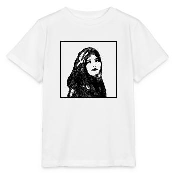 Portrait de femme 45 Princesse Zaida - T-shirt bio MINI CREATOR Stanley/Stella Enfant - blanc - Devant - Maike (125cm)