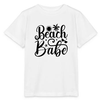 Beach Babe - Stanley/Stella Kinder T-Shirt MINI CREATOR  - Weiß - Vorne - Maike (125cm)