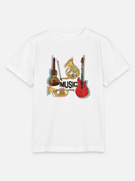 Musikinstrumente - Stanley/Stella Kinder T-Shirt MINI CREATOR - Weiß