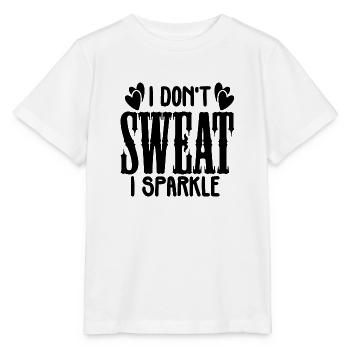 Je ne transpire pas je brille - T-shirt bio MINI CREATOR Stanley/Stella Enfant - blanc - Devant - Maike (125cm)