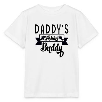 Daddy ́s Fishing Buddy - Stanley/Stella MINI CREATOR Kids’ T-Shirt - white - Front - Maike (125cm)
