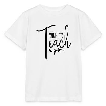 Conçu pour enseigner - T-shirt bio MINI CREATOR Stanley/Stella Enfant - blanc - Devant - Maike (125cm)