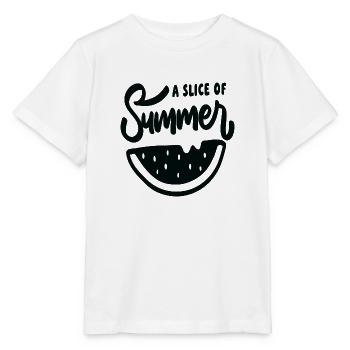 Une tranche d’été - T-shirt bio MINI CREATOR Stanley/Stella Enfant - blanc - Devant - Maike (125cm)