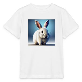 Lapin blanc - T-shirt bio MINI CREATOR Stanley/Stella Enfant - blanc - Devant - Maike (125cm)