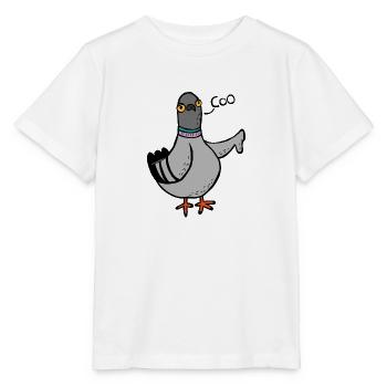 Gurren / Buh-Taube - Stanley/Stella Kinder T-Shirt MINI CREATOR  - Weiß - Vorne - Maike (125cm)