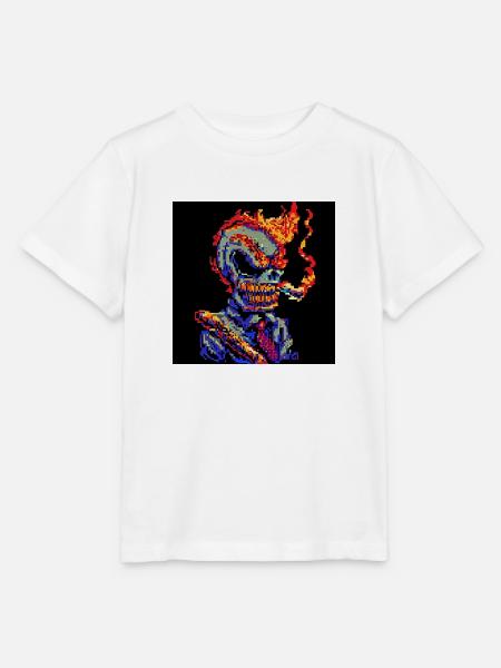 Bad Ass [Pixelkunst] - Stanley/Stella Kinder T-Shirt MINI CREATOR  - Weiß
